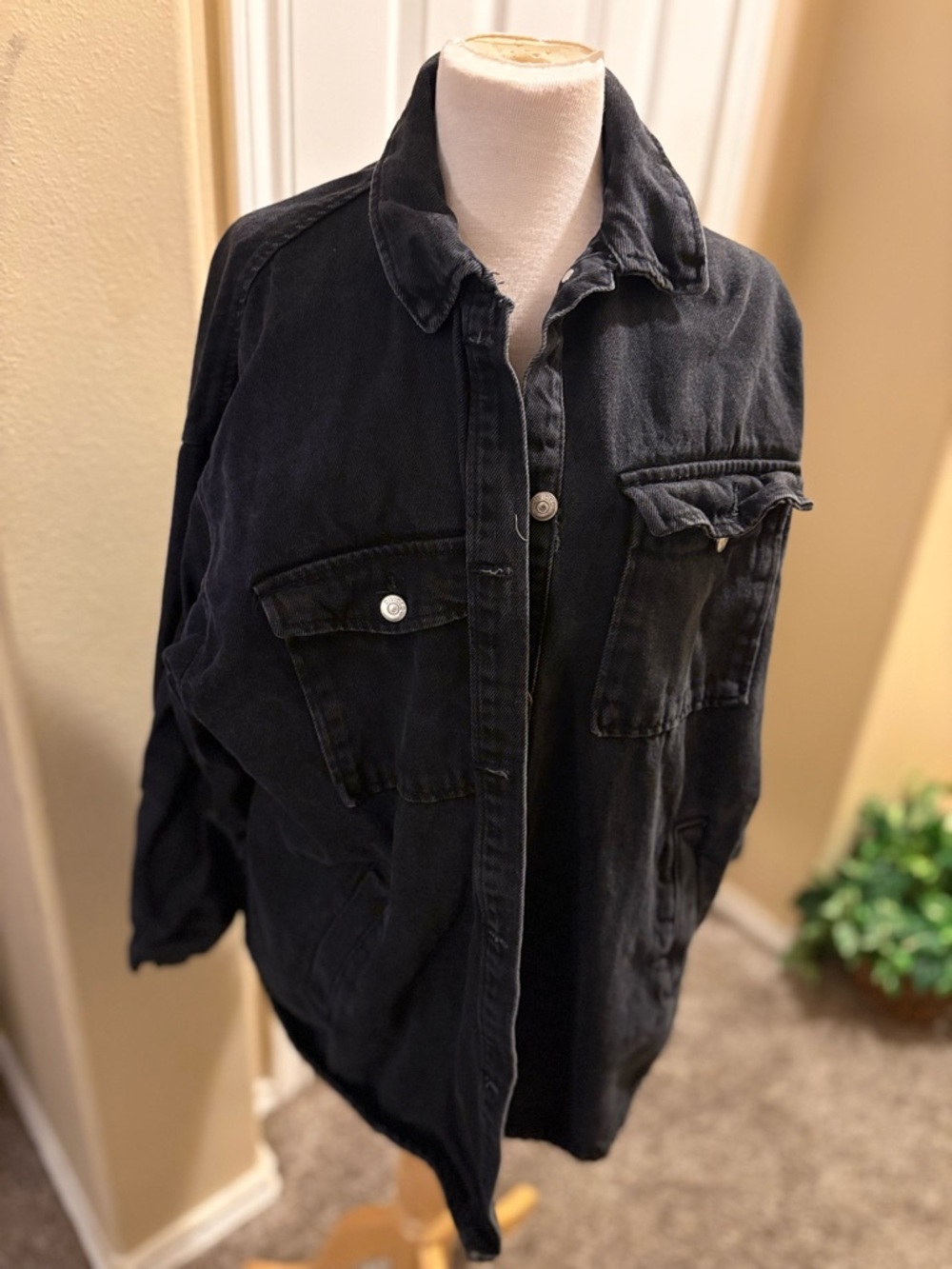 H&M Divided Black Denim Jacket